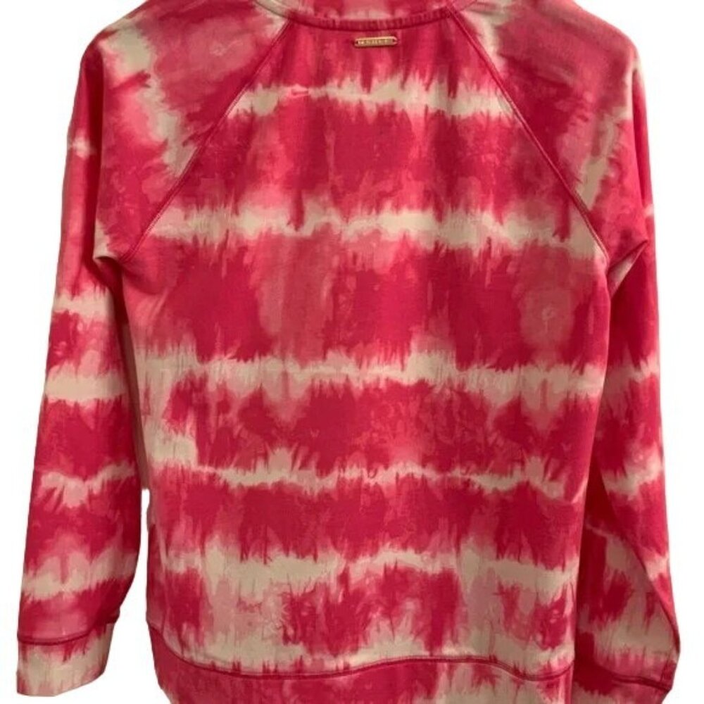Michael Kors Tie Dye Pullover Top in Electric Pink - Picture 8 of 9
